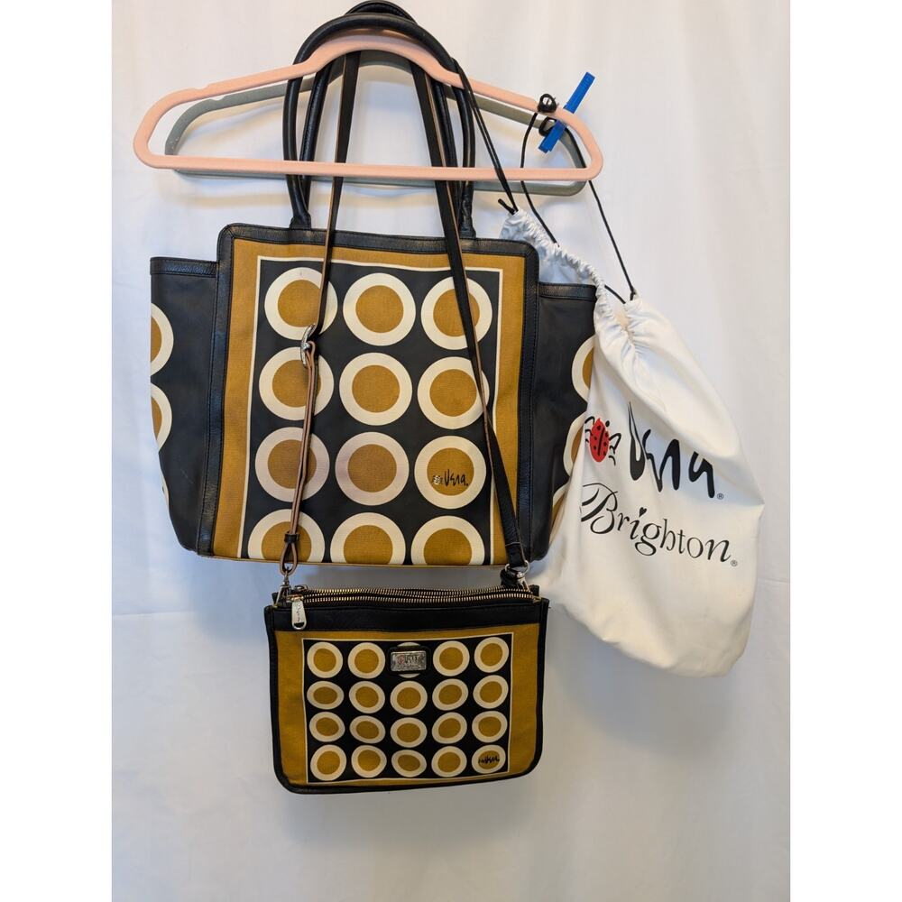 Brighton Vera Mod Curated bag crossbody + tote + dust jacket SET RARE! READ